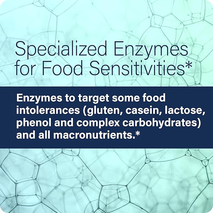 Enzyme Science Intolerance Complex 90 Capsules Comprehensive Support for Common Digestive Sensitivities Gluten Casein Phenol Sensitivities and Complex Carbohydrates Intolerance Relief