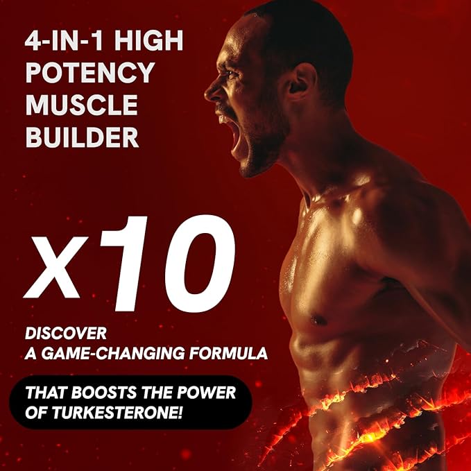 Organic Turkesterone Supplement for Men - Muscle Recovery &amp Growth with Organic Fadogia Agrestis Pterostilbene Ajuga Turkestanica | Complexed Turkesterone Powder | 240 Servings - 2 Packs