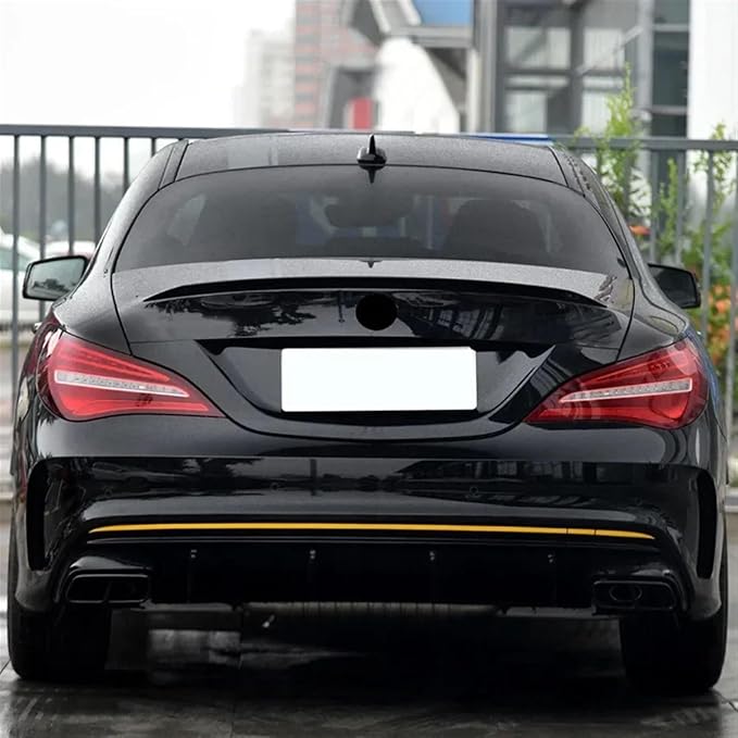 Car Rear Trunk Spoiler Wing Carbon Look Rear Trunk Spoiler Compatible for Benz CLA Class CLA260 CLA45 AMG 2013-2019(Gloss Black)