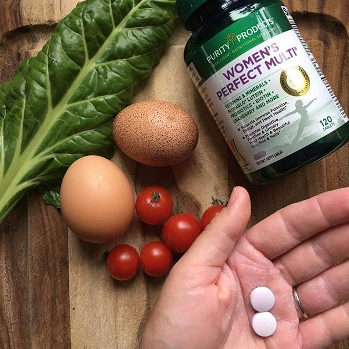 Purity Products Women’s Perfect Multi + OmegaBerry Fish Oil Women's Multi (Supports Urinary Tract Health Immune Bone Hair Skin Nails + More) - OmegaBerry (1250mg Omega-3 Vitamin D3 + More)