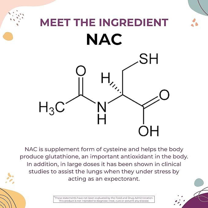 Body Kitchen Mega NAC (N-Acetyl Cysteine) 600 mg with Quercetin Supports Respiratory Health and Immune Function and Promotes Liver and Kidney Detox Veggie Caps (Pack of 1)