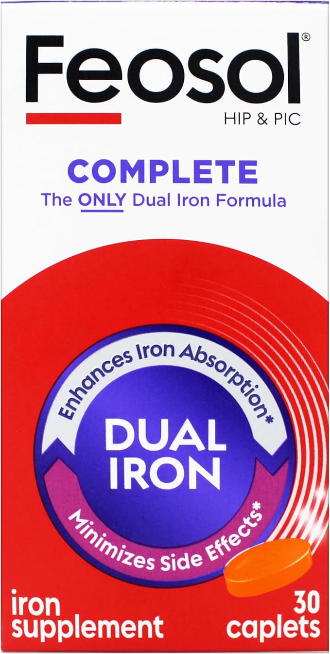Feosol Bifera Iron Caplets Complete 30 ea (Pack of 5)