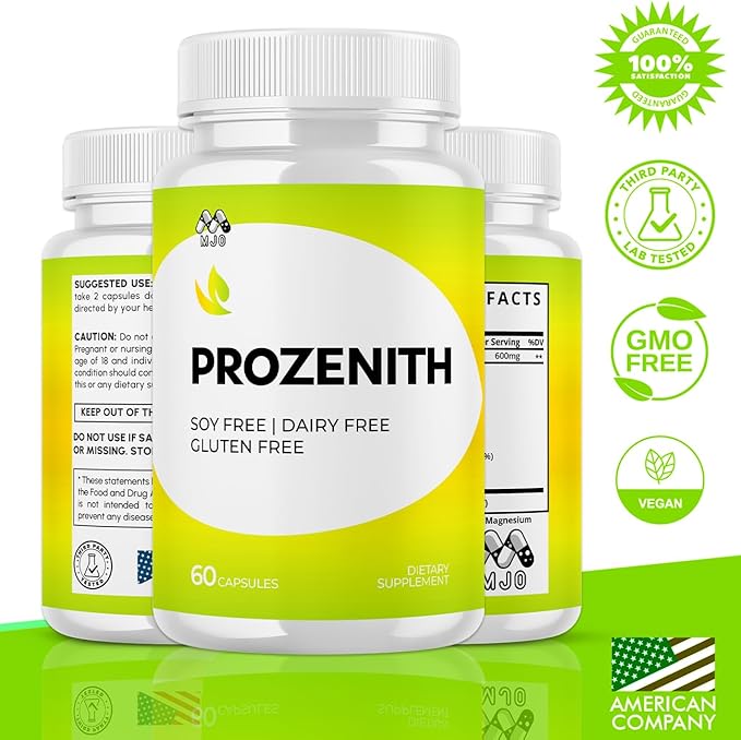(2 Pack) Prozenith Capsules Official Prozenith Supplement with All Natural Ingredients Pro Zenith Advanced Formula Wellness Support Pills Maximum Strength Vitamin for Men and Women (120 Capsules)