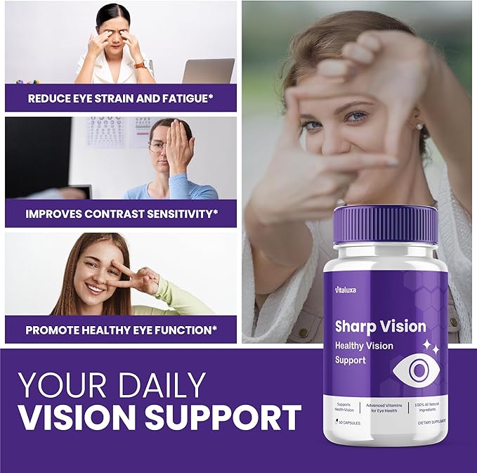 (5 Pack) Sharp Vision Eye Supplement Sharpe Vision Capsules for Advanced Healthy Eyesight Retina Support Formula SharpVision Pills Clear Eyes Sharper Vision Improvement Vitamins Formula (300 Ct)
