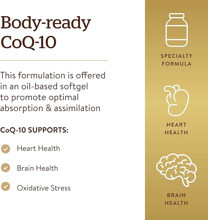 Solgar Megasorb CoQ-10 100 mg 90 Softgels - Supports Healthy Aging - Coenzyme Q10 Supplement - Enhanced Absorption - Non-GMO Gluten Free Dairy Free - 90 Servings (Pack of 2)