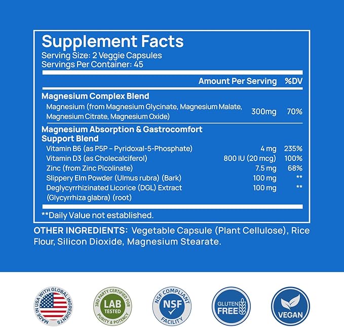 Selerb NAD+ Supplements &amp Magnesium Complex Bundle for Men 90 + 60 Capsules