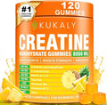 KUKALY Creatine Monohydrate Gummies for Men &amp Women 8500MG Creatine Gummies Sugar Free Pineapple Flavored with L-Taurine BCAA 2:1 B12 B6 for Boost Strength Focus &amp Endurance Vegan Non-GMO