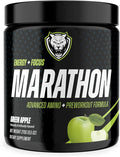 6AM Run Marathon | Running Supplements for Endurance &amp Stamina | Amino Energy with BCAAs for a Clean Pre Running Fuel | No Jitters | Marathon Essentials | Green Apple | 30 Servings