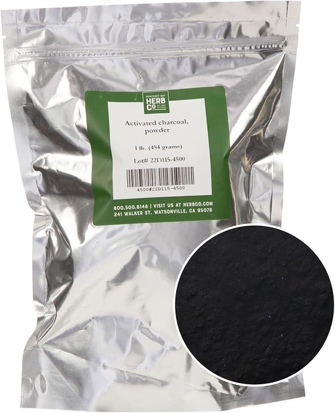 Activated Charcoal Powder by Herb Co Use for Body Care Face Masks Toothpaste 1lb