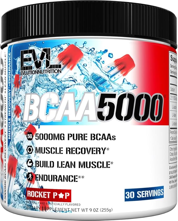Evlution BCAAs Amino Acids Powder - BCAA Powder Supplement Post Workout Recovery Drink and Stim Free Pre Workout Energy - Branched Chain Amino Acids Supplement for Men &amp Women