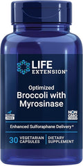 Life Extension Optimized Broccoli with Myrosinase Liver and Detox Supplement Advanced bioavailable Once-Daily Non-GMO Vegetarian Gluten-Free 30 Capsules