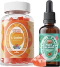 Well&ampWhole L-Lysine Gummies 1000mg and Sulforaphane Supplement from Broccoli Sprouts for Kids