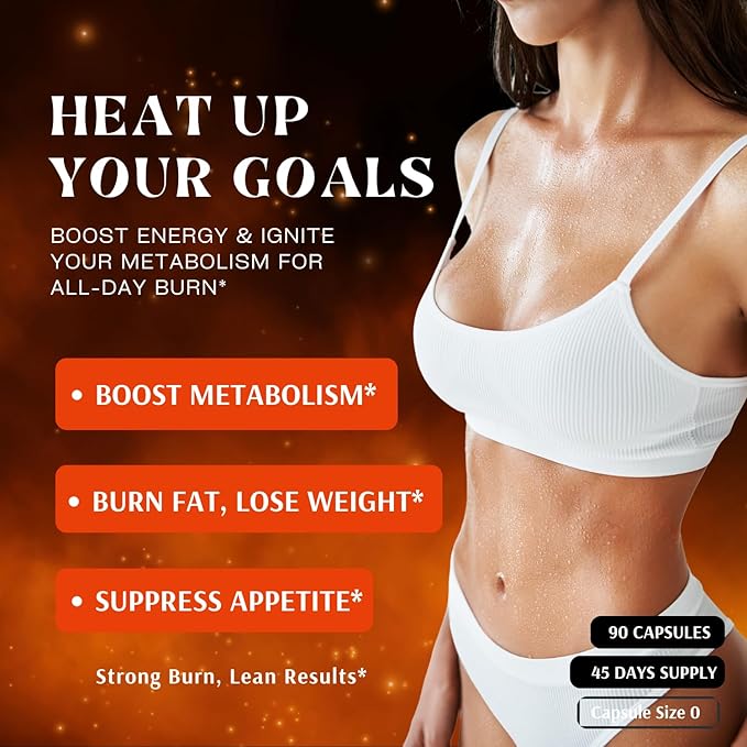 Bellaburn - Belly Fat Burner for Women Appetite Suppressant for Weight Loss Metabolism Booster Thermogenic Fat Burners Diet Pills that Work Fast Weight Loss Pills USA Made 3rd Party-Tested
