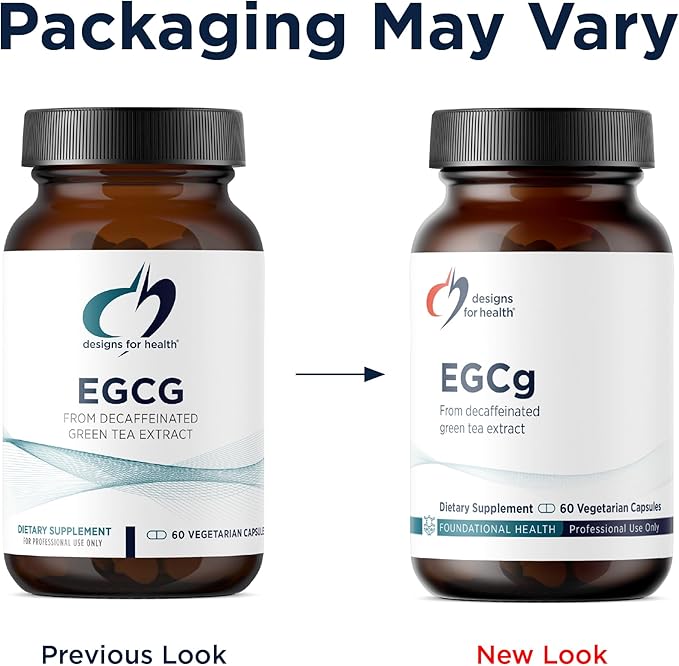 Designs for Health EGCg - Decaffeinated Green Tea Extract (225mg) + Polyphenols Antioxidant Supplement - Non-GMO Vegan Green Tea Pills (60 Capsules)