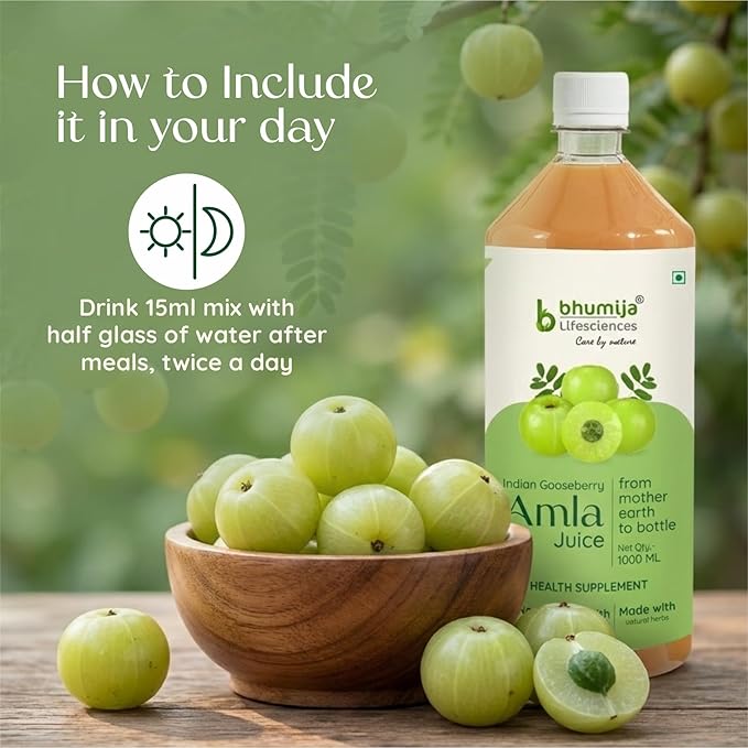 Bhumija Lifesciences Amla Juice (Sugar Free) - 1 Liter