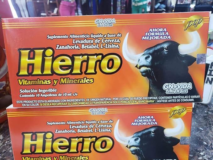 Iron Vitamins &amp Minerals-Liquid Supplements - Hierro Vitaminas y Minerales (10)