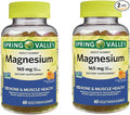 Magnesium 165mg – 60 Gummies Orange Flavor Magnesium Citrate Gummy Magnesium Gummies Chewable Magnesium Supplement for Bone &amp Muscle Health (Pack of 2)