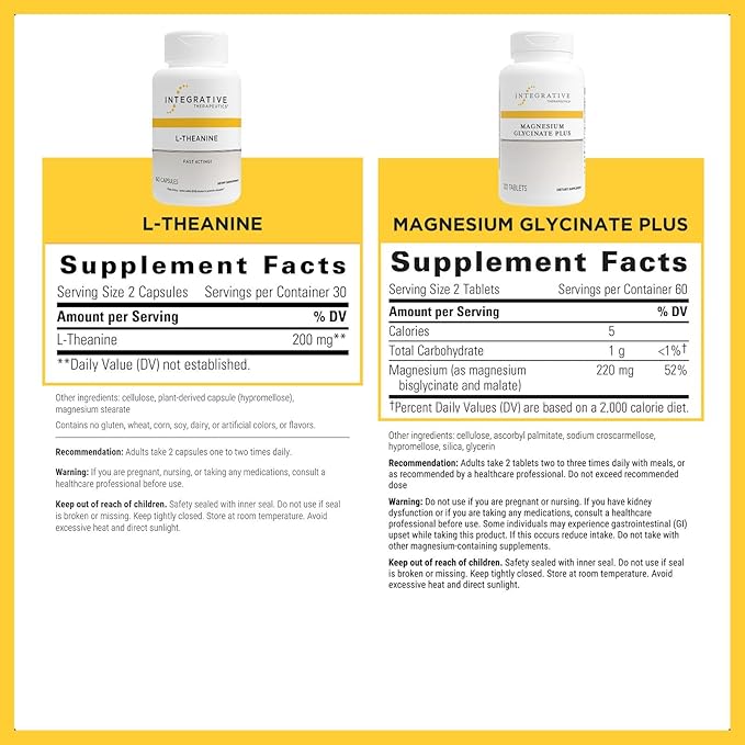 Integrative Therapeutics L-Theanine &amp Magnesium Glycinate Plus