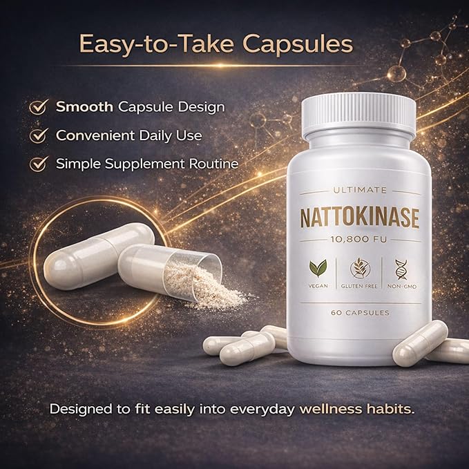 Ultimate Nattokinase - 10800 FU 60 Capsules (1Bottle)