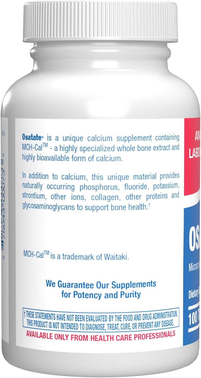 Remineralizing Calcium Hydroxyapatite Supplement - Clinical Formula Osteo Bone Health Supplement for Women &amp Men with Bioavailable Calcium Phosphate MHCC Complex for Density &amp Strength - 100 S