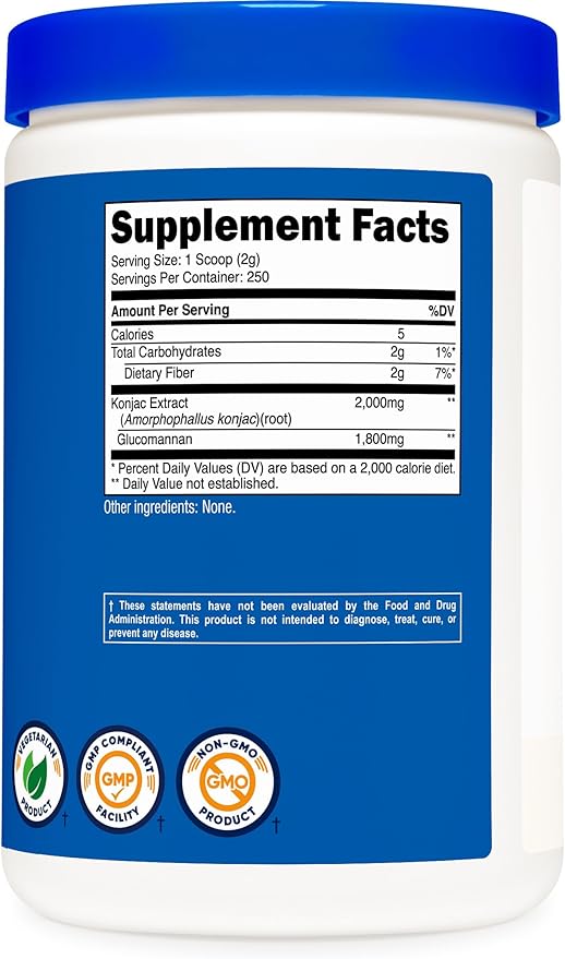 Nutricost Glucomannan Powder 500 Grams