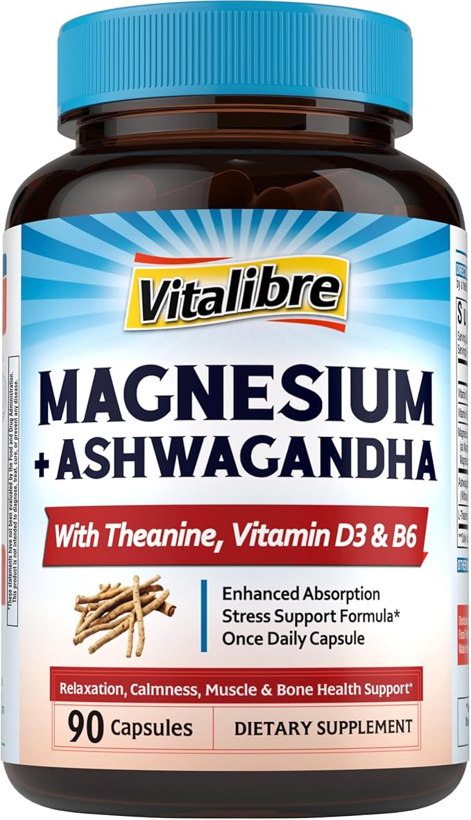 Probiotics for Women 100 Billion CFU 15 Strains 30 Capsules Magnesium Complex with Ashwagandha &amp L-Theanine 120 Capsules