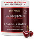 Life's Fortune 5000mg L- Arginine Supplement Powder &amp 1000mg L-Citrulline High Potency Nitric Oxide Health Booster Endurance Workout Performance Natural Cherry Flavor (20 Servings)
