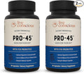 Live Conscious PRO45: Probiotic Formula 45 Billion CFU 11 Comprehensive strains. Dairy Free. Delayed Release Veggie caps. Promotes Immune and Digestive Health. 60 Capsules (2-Pack)