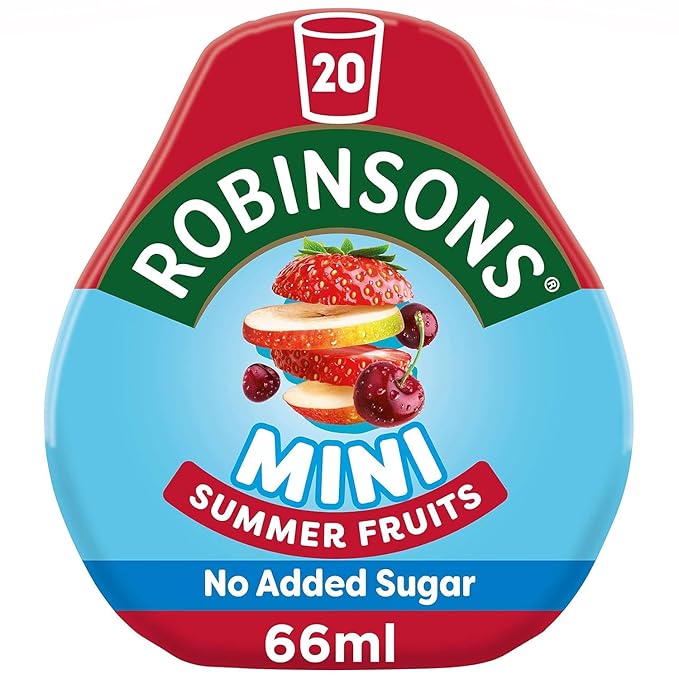 Robinsons Mini Summer Fruits On-The-Go Squash 66ml (Pack of 6)