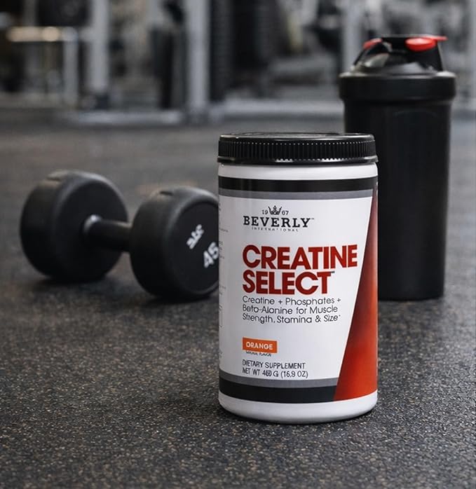 Beverly International Creatine Select with Phosphates 40 Servings. A Fail-Proof Creatine Monohydrate Formula. Boost Muscle Size Strength Endurance and Recovery. for Men and Women. Tastes Like Tang