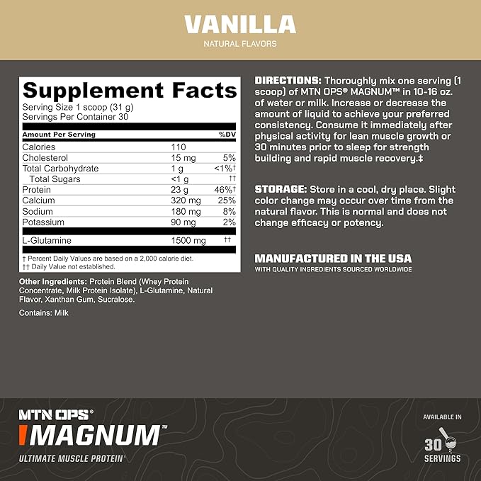 MTN OPS Creatine + Magnum Protein Vanilla Bundle