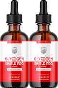 (2 Pack) Glycogen Shield Pro - Glycogen Shield Pro Drops GlycogenShield Pro Drops GlycogenShield Pro Support Glycogen Shield Pro Support Glycogen Shield Pro Supplement 2 Bottles for 60 Days
