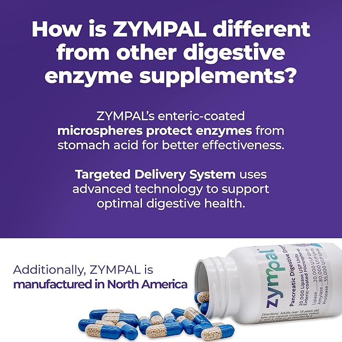Pancreatic Digestive Enzymes 20000 Lipase USP Units – High-Potency Pancreatic Digestive Enzyme Supplement for Gas Bloating &amp Indigestion Relief–Gut Health &amp Nutrient Absorption – 50 Capsules