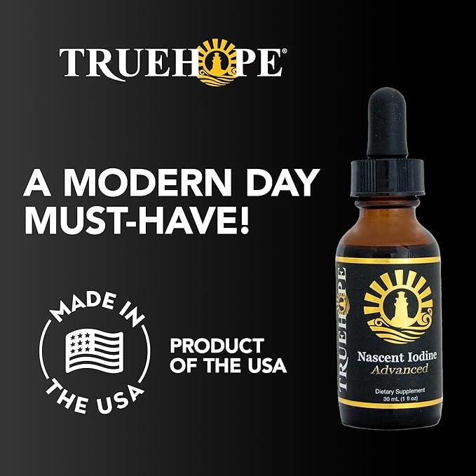 Pure Nascent Iodine Liquid Supplement - Potent Tincture Fast-Absorbing No Fillers Binders or Additives Pure Nascent Iodine Advanced 2% Drops 1 Fl Oz 30 ml