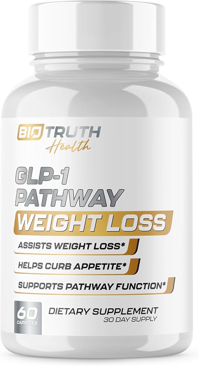 GLP-1 Pathway Weight Loss Pills | Appetite Suppressant for Men &amp Women | Supports Healthy Pathways Associated with GLP-1 Activity | Fat Burner Support + Energy Assist - 60 Capsules for Adults