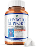 1 Body Thyroid Support Supplement for Women – Iodine Free Formula with Selenium Zinc &amp Ashwagandha – Supports Energy Metabolism &amp Hormone Balance – 60 Vegan Capsules