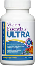 Dr. Whitaker's Vision Essentials Ultra with Lutein | Comprehensive Support with Just One Daily Pill for Macula &amp Retina Health Eye Strain Ocular Pressure Digital Eye Fatigue Mood Support and M