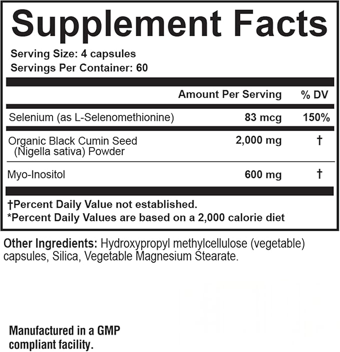 Dr. Westin Childs Hashimoto’s Ab Rx | Organic Black Cumin Seed Nigella Sativa for Immune Thyroid Antibody Support Digestion TPO &amp Thyroglobulin Omega 6 7 8 Thymoquinone Selenium - 120 ct
