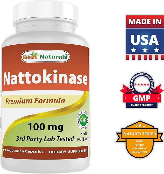 Best Naturals Serrapeptase 40000 SPUs &amp Nattokinase 100 Mg
