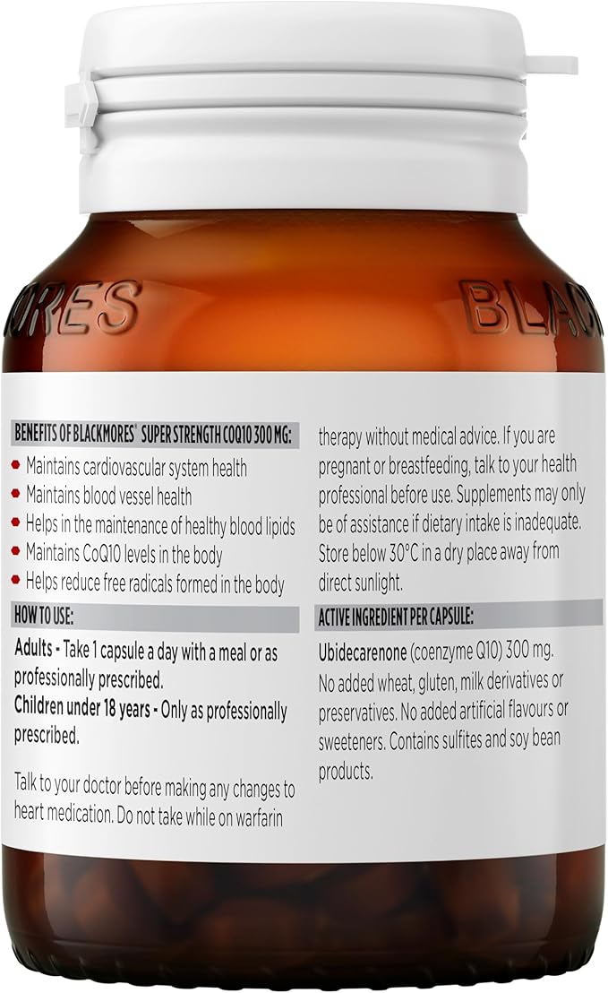 Blackmores Super Strength CoQ10 300mg 30 Tablets