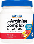 Nutricost L-Arginine Complex (Fruit Punch 60 Servings) - Gluten Free Non-GMO