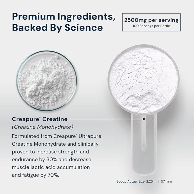 HPN C2 Creatine Monohydrate for Performance Recovery Strength Working Out Vegan Non-GMO Dairy and Soy Free Independently Tested Ultrapure Premium Creapure (100 Servings)