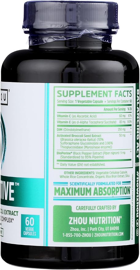 Zhou Nutrition Dim Active 60Ct 60 Ct