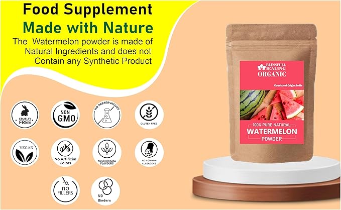 Organic Watermelon Powder 100% Pure Natural 100 Gram / 3.52 oz