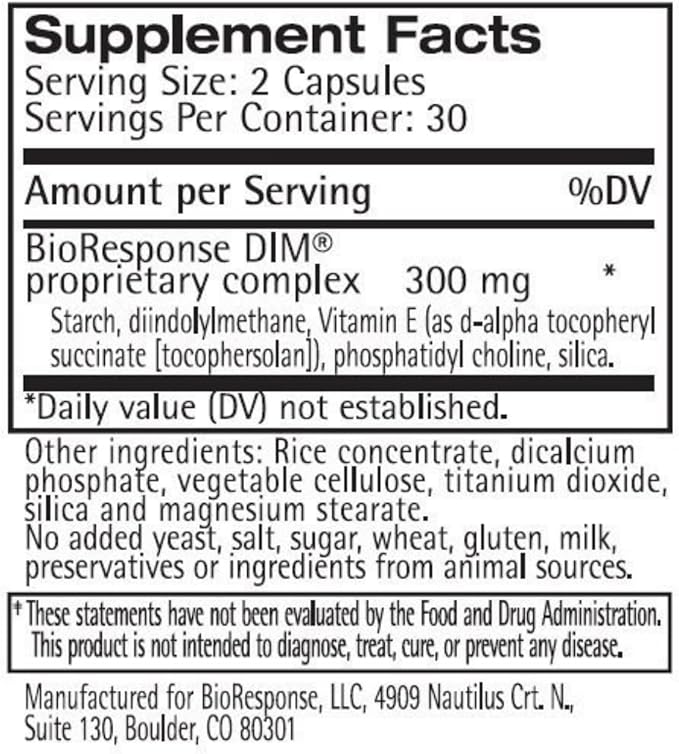 BioResponse DIM 150-150mg x 60 Capsules