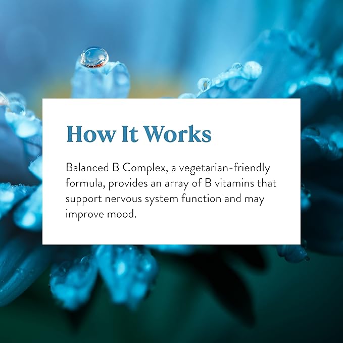 Nature's Sunshine Balanced B Complex 120 Tablets | B Complex Vitamins to Support Digestion and Nervous System Health with Vegetarian Formula