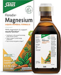 Floradix Magnesium - Liquid Herbal &amp Mineral Supplement Supports Healthy Nervous System &amp Normal Muscle Function - Gentle Liquid Formula - Vegetarian Gluten-Free &amp Non-GMO - 8.5 fl oz