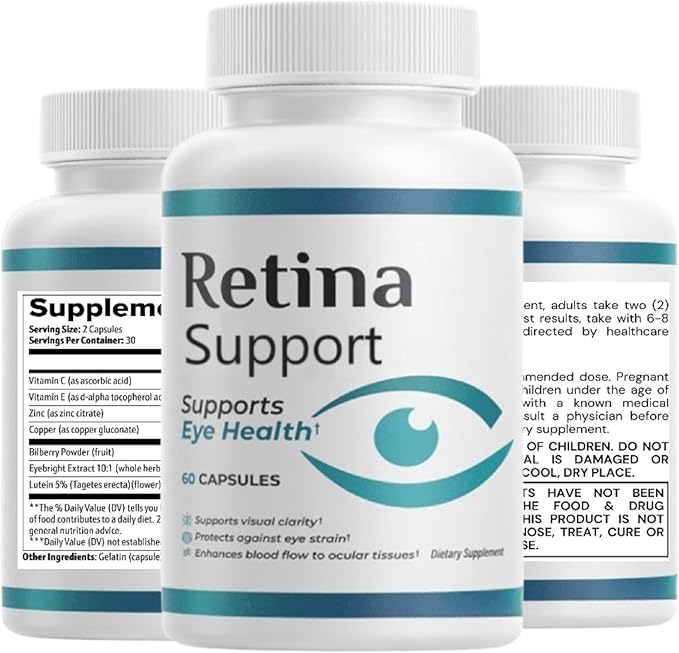 (Pack 2) Retina Capsules 20/20 Vitamins Pills Supplement Retina Vitamins Reviews (120 Capsules)