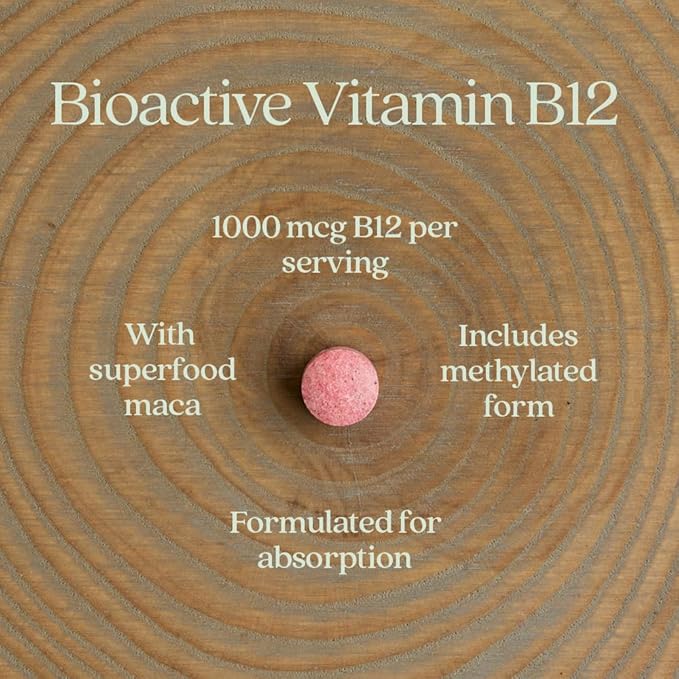 New Chapter Fermented Vitamin B12 1000 mcg USDA Organic ONE Daily for Cellular Energy + Healthy Blood Cells Certified Vegan Gluten Free - 60 Count