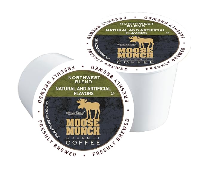 Moose Munch Single Serve Coffee (4/18 Count Boxes Northwest Blend)